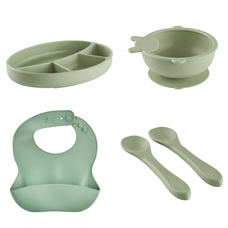 PACK REPAS SILICONE - VERT CACTUS