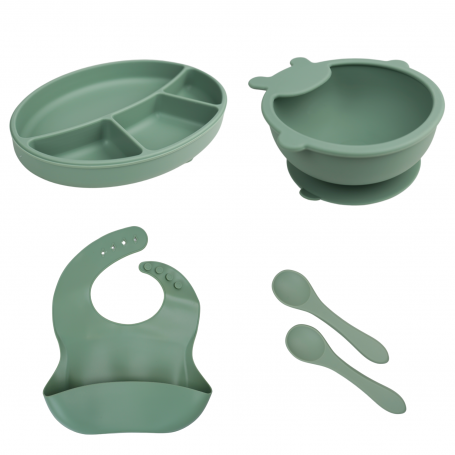 Pack repas silicone - Vert cactus - Thermobaby