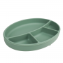 ASSIETTE COMPARTIMENTÉE SILICONE
 Couleur -Vert cactus 