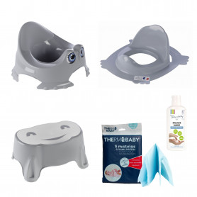 Mill'o bébé - réducteur de toilette bébé - réhausseur wc bébé -  anti-dérapant, sécurisant, ergonomique, adapté - décor panda  MIL4052396072815 - Conforama