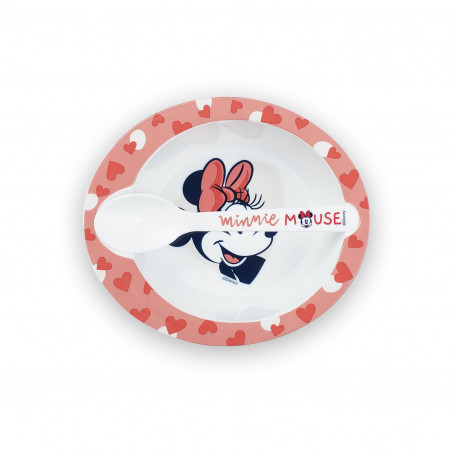 SET REPAS MICRO-ONDE BOL + CUILLERE MINNIE COLLECTOR