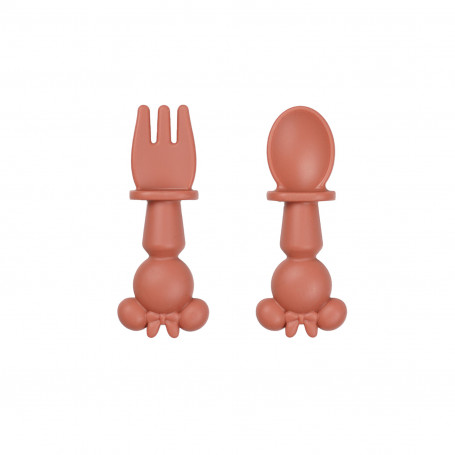 SET DE 2 COUVERTS SILICONE MINNIE COLLECTOR