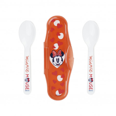 SET 2 CUILLERES AVEC BOITIER DE TRANSPORT MINNIE COLLECTOR