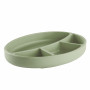 ASSIETTE COMPARTIMENTÉE SILICONE
 Couleur -Vert cactus 